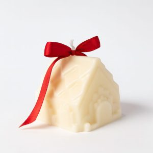 Lumânare de Crăciun în formă de căsuță