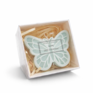 Lumânare Mărturie Botez Baiat– Fluturas din Ceară de Soia