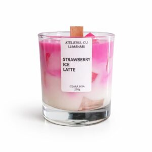 Lumânare parfumată „Strawberry Ice Latte”